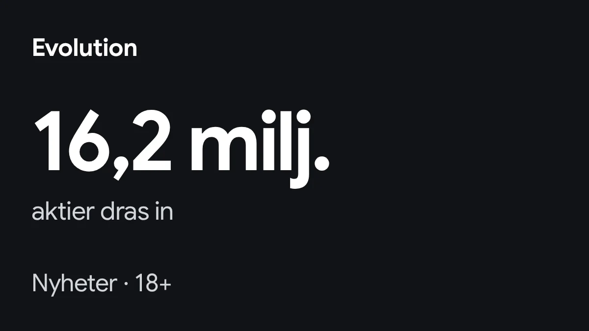 16,2 milj. aktier dras in