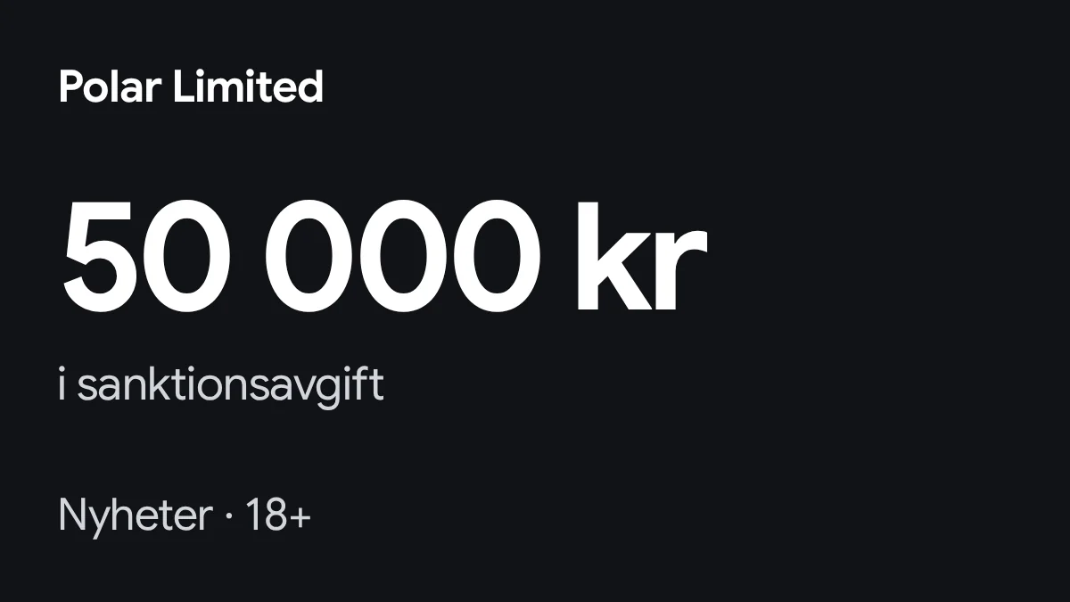 50 000 kr i sanktionsavgift